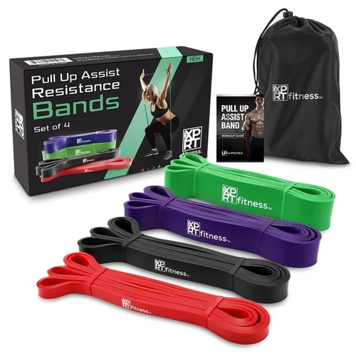 XPRT Fitness Pull-Up Assist Resistance Bands (set of 4)