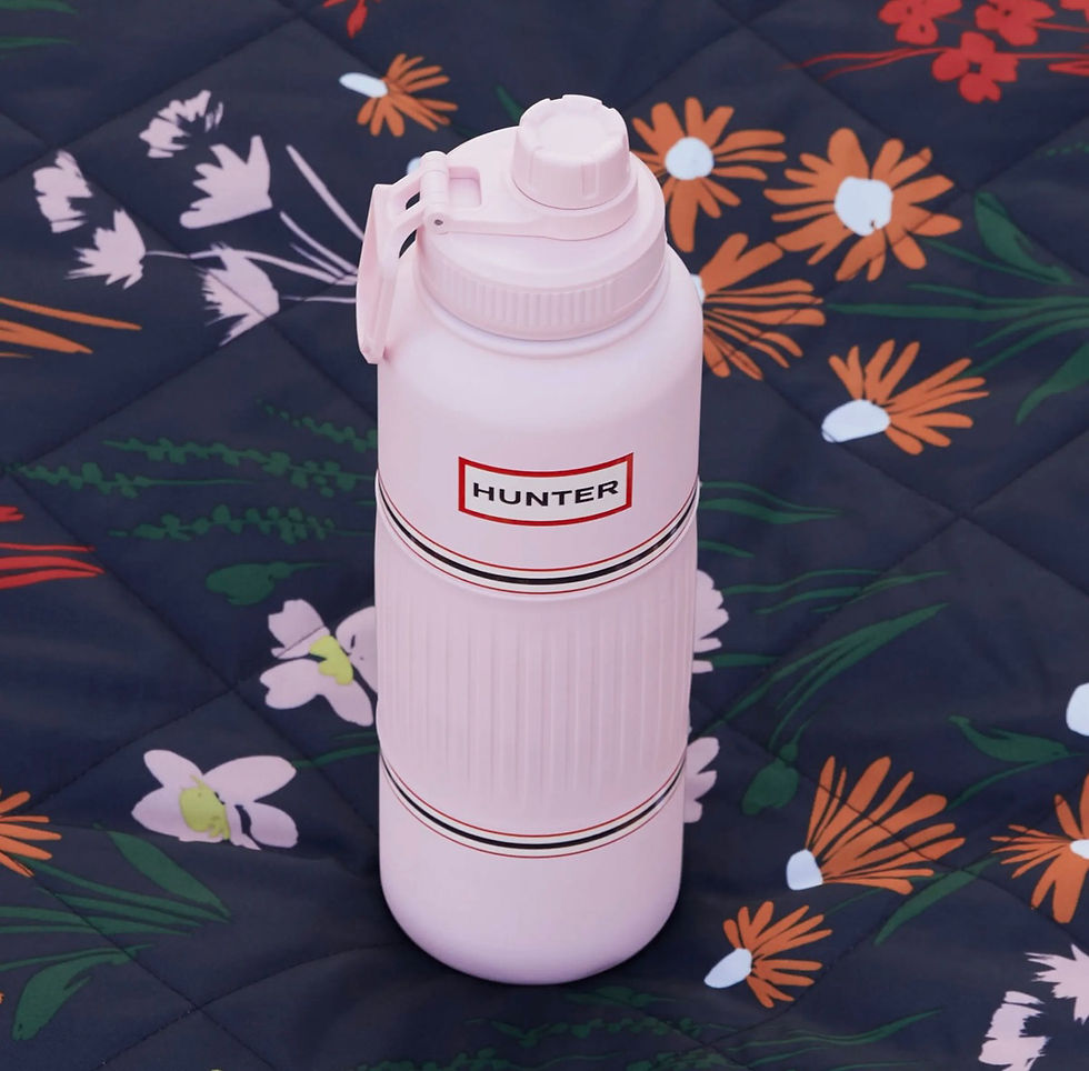 Thumbnail: Hunter Stainless Steel Water Bottle (40 oz), Barely Pink