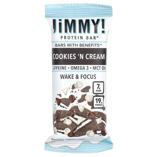 JiMMY! Wake & Focus Protein Bar (Cookies ‘N Cream)