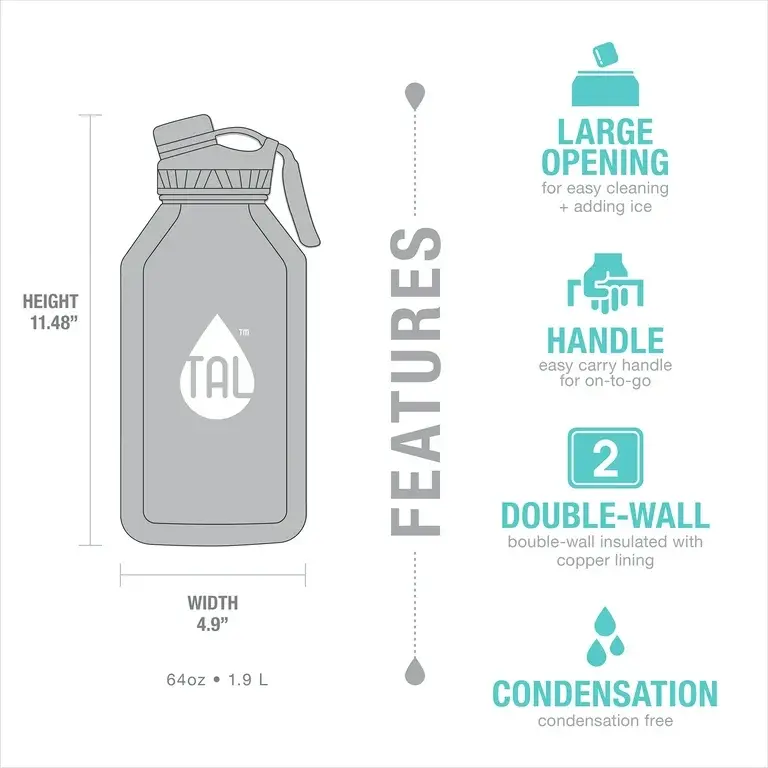 Thumbnail: TAL Stainless Steel Ranger Pro Bottle (64 oz)