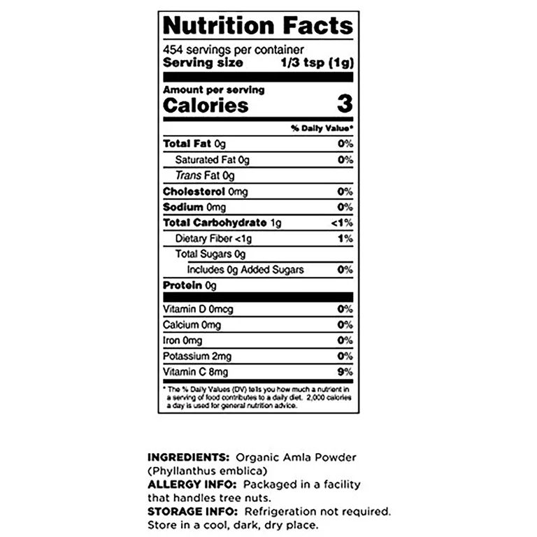Thumbnail: Terrasoul Superfoods Amla Powder (454 Servings)