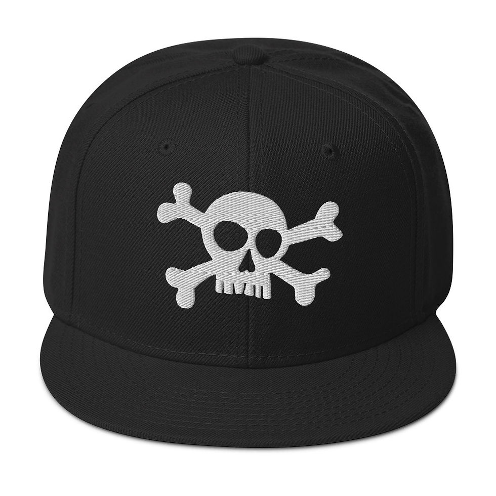 Riverside Skull Flat-Brim Snapback