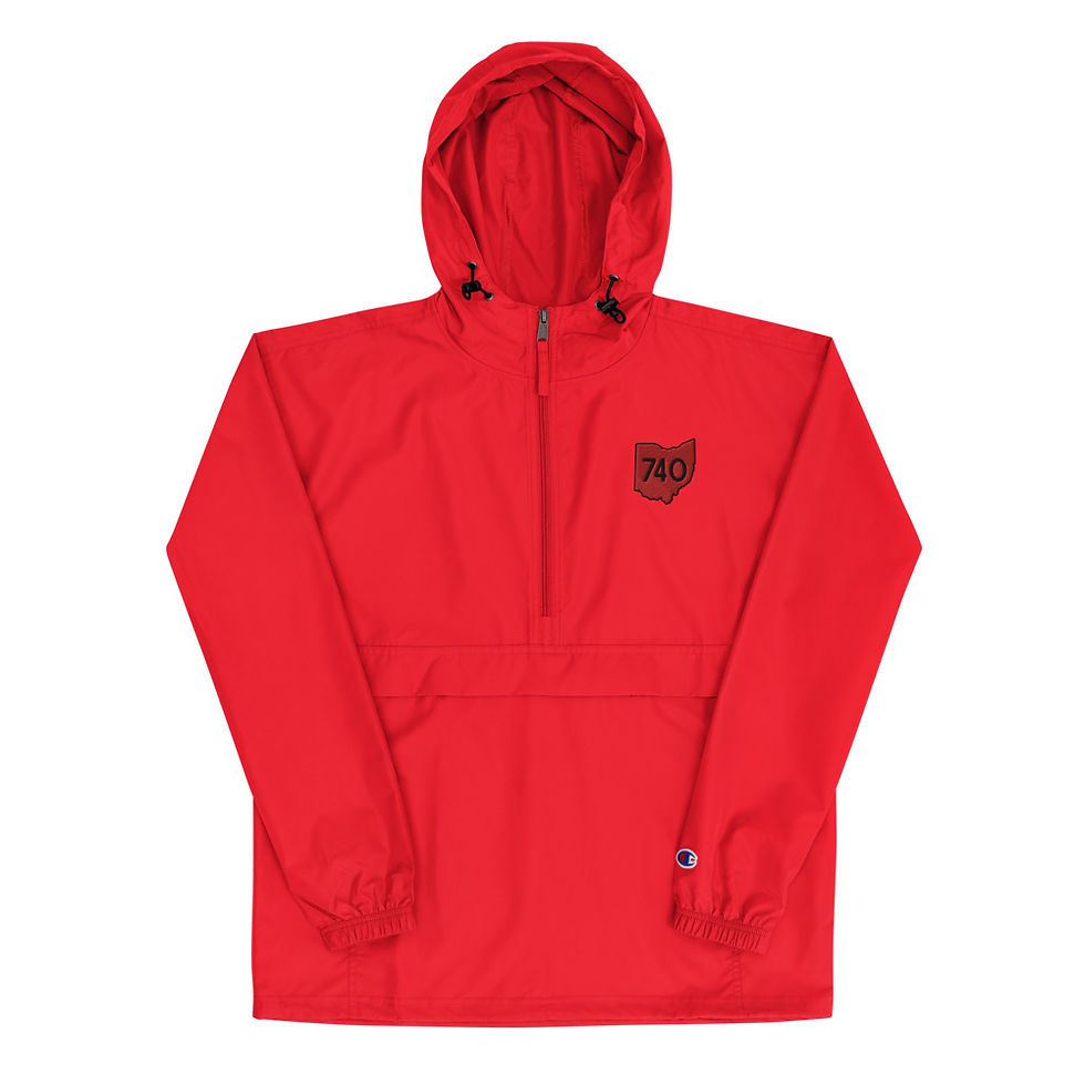 Thumbnail: 740 (Red/Black) Embroidered Champion Packable Jacket
