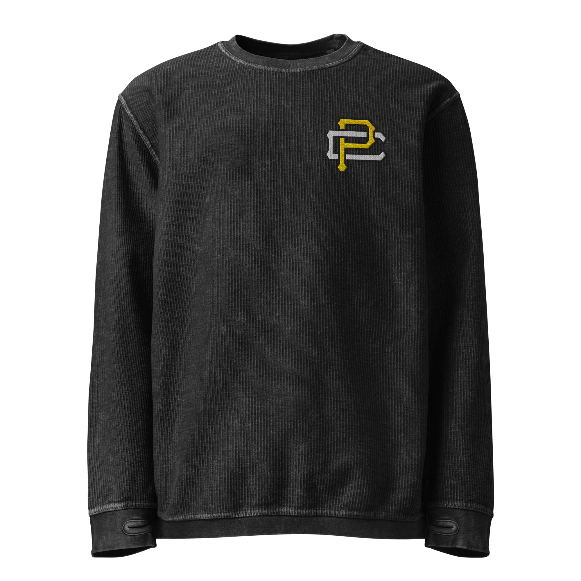 Embroidered Interlocking Logo Cord Sweatshirt