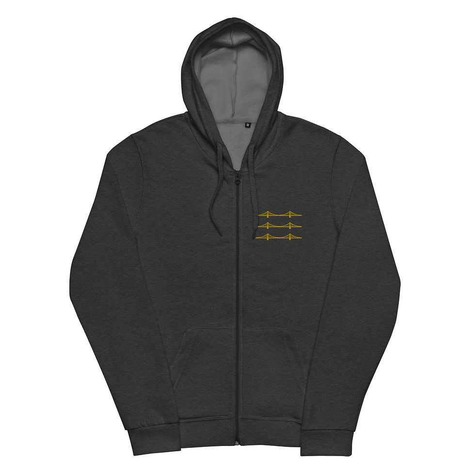 Thumbnail: Sister Bridges Unisex basic zip hoodie