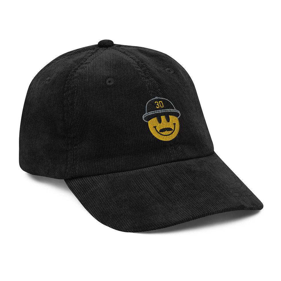Thumbnail: Good Luck Smiley Vintage corduroy cap