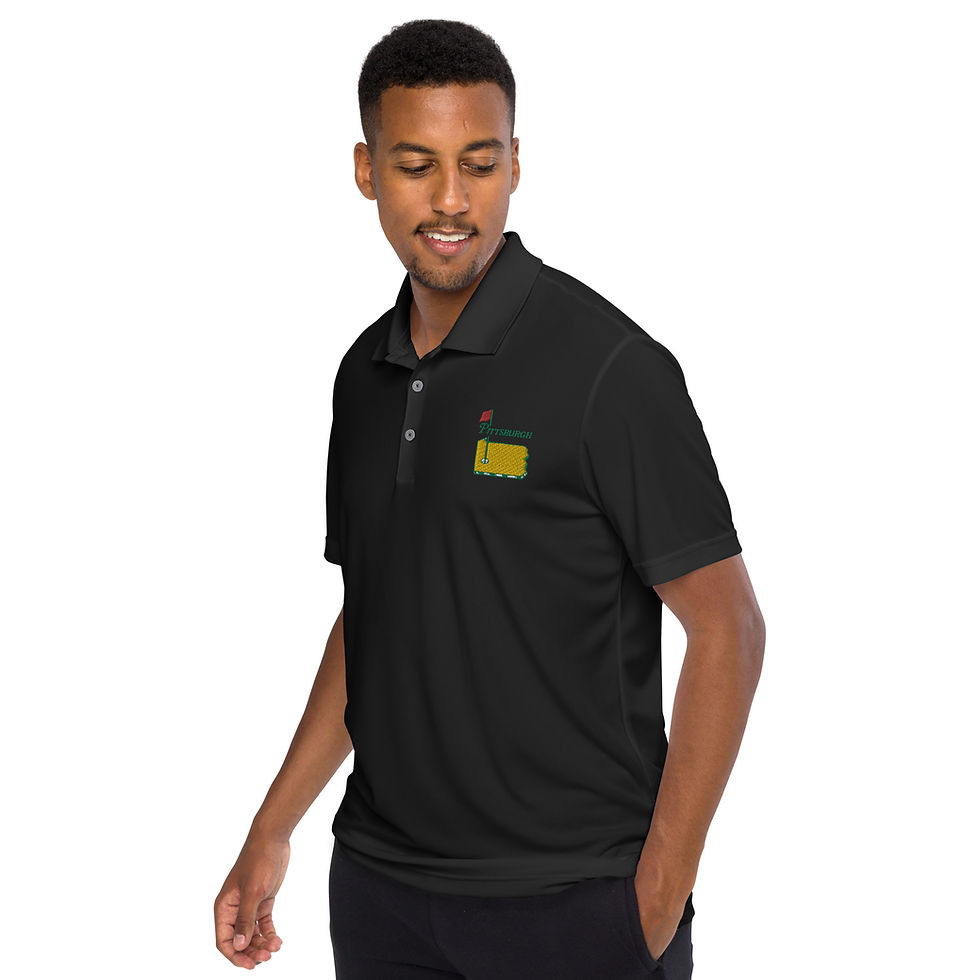 Thumbnail: Pittsburgh Gold Adidas Performance Golf Shirt