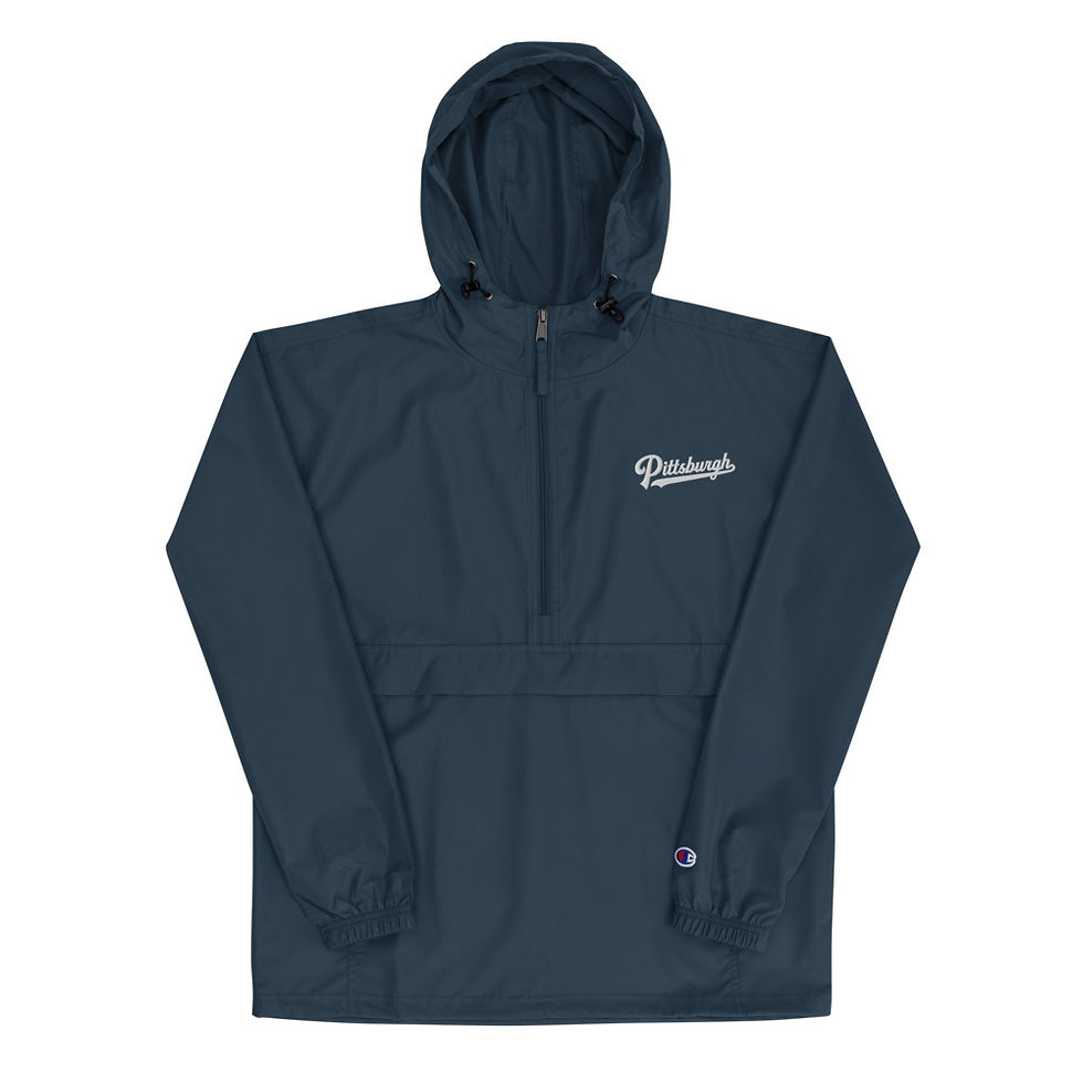 Thumbnail: Pittsburgh Script Embroidered Champion Packable Jacket
