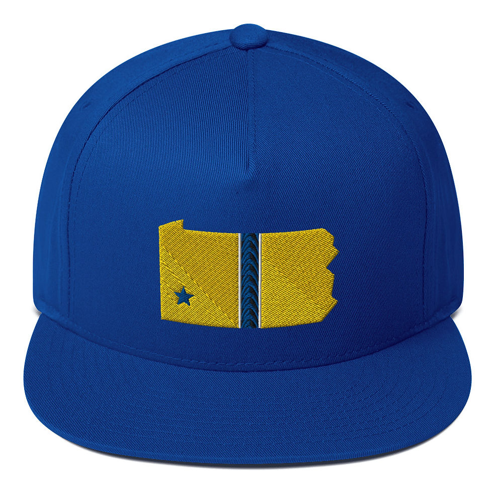Thumbnail: Oakland Helmet Stripe Snapback (Green Underbill)
