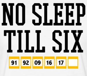 No Sleep Till Six (on WHITE)