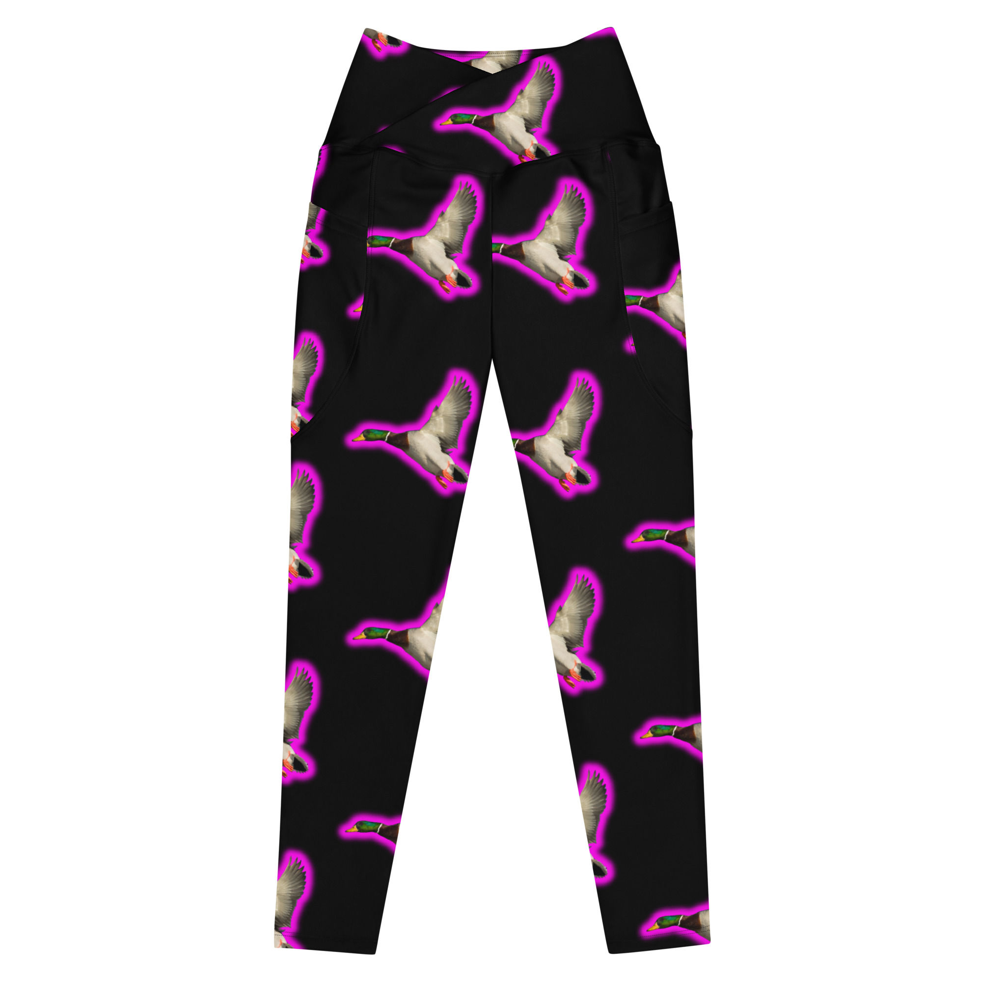 Duck me! crossover leggings with pockets