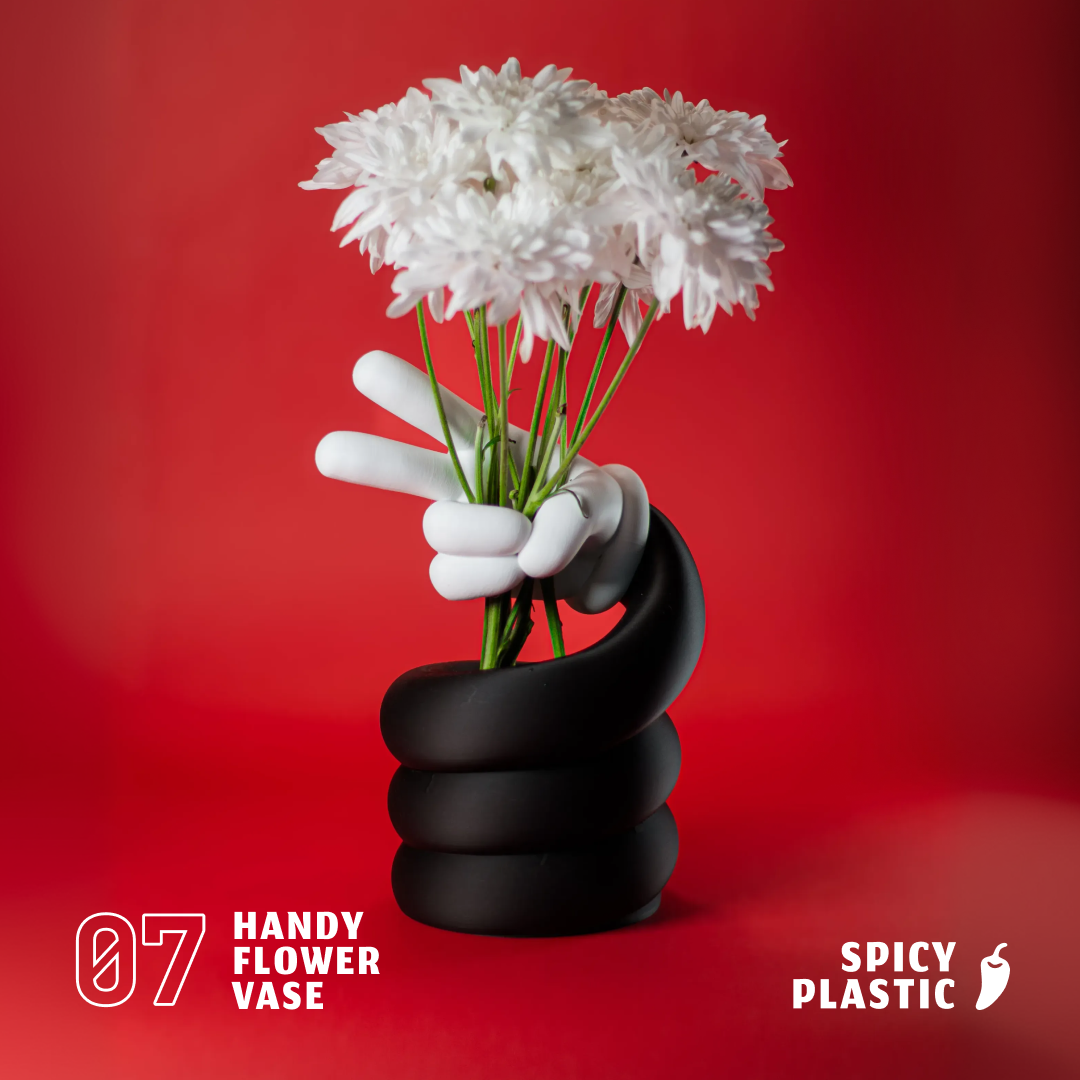 Handy Flower Vase – Modern Art Meets Playful Design