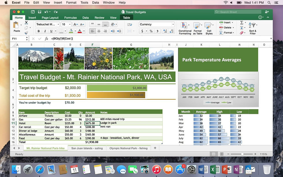 Thumbnail: Home and Student 2016 for Mac | 5 user, Mac Key Card 32/64bit full version 5PCs