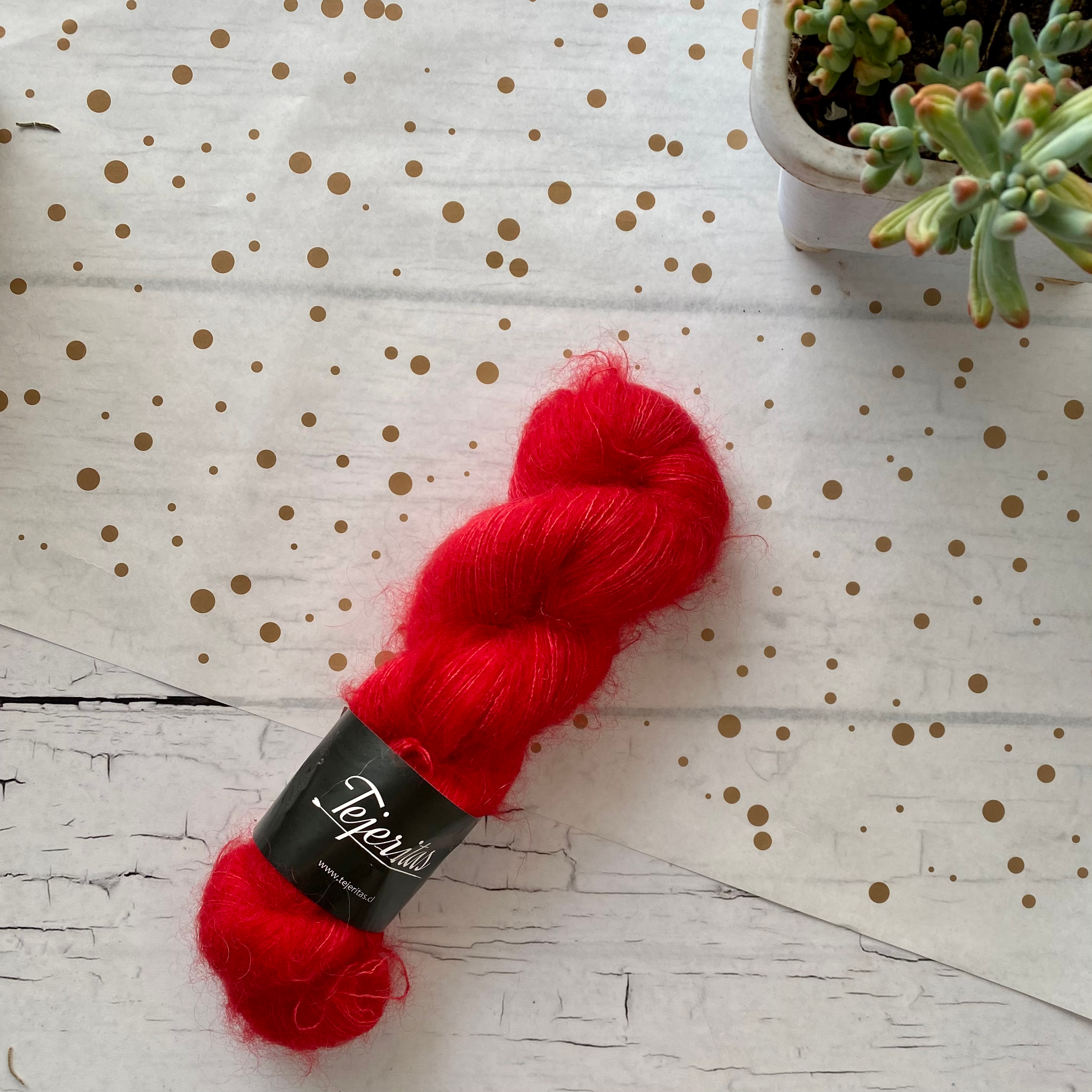 Silk SK Mohair Red Velvet