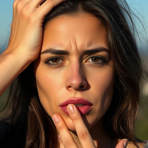 mujer en silencio con expresión reflexiva mostrando carga emocional interna y necesidad de terapia emocional