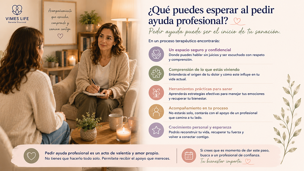 Espacio de acompañamiento emocional que muestra diferentes formas de apoyo durante el proceso de duelo.