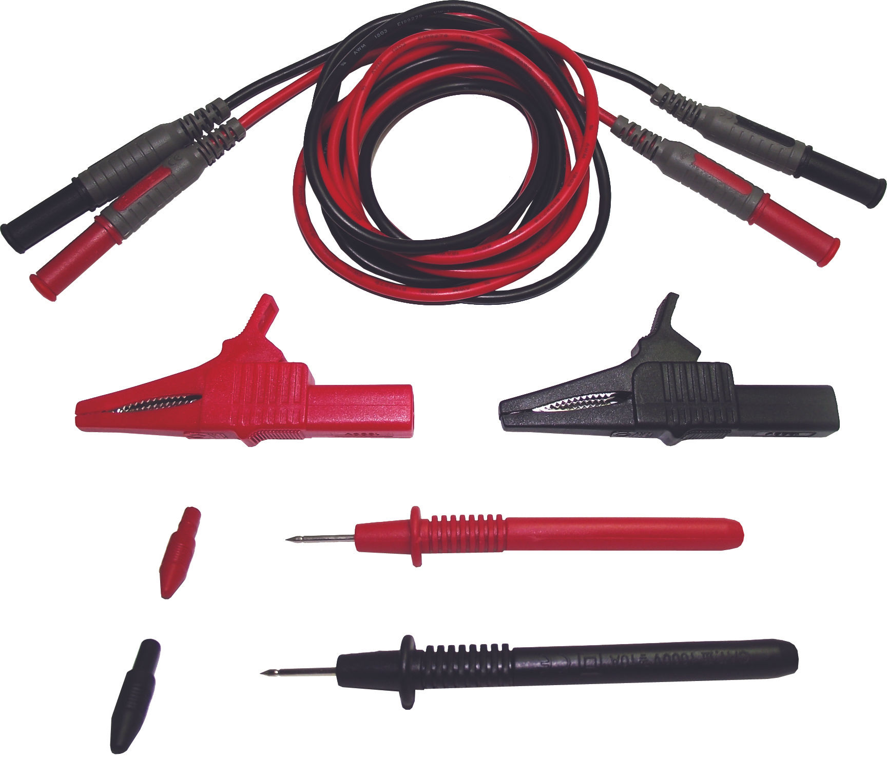 Universal Red & Black Replacement Test Leads | AMECaL TL-104