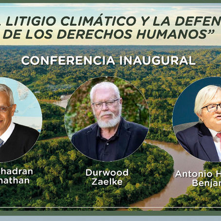 CONFERENCIA INTERNACIONAL “EL LITIGIO CLIMÁTICO Y LA DEFENSA DE LOS DERECHOS HUMANOS”