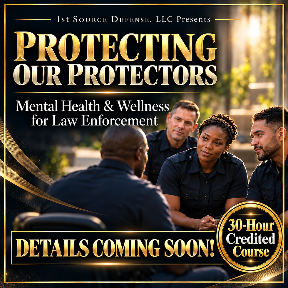 PROTECTING OUR PROTECTORS: Mental Health & Wellness for Law Enforcement