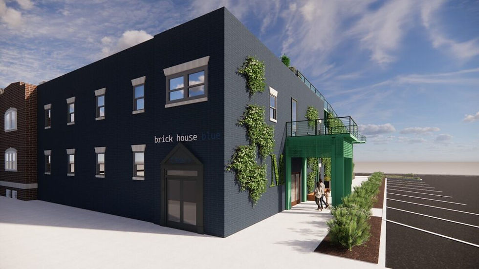 A rendering of what the former Mills Memorial United Methodist Church may look like after redevelopment.