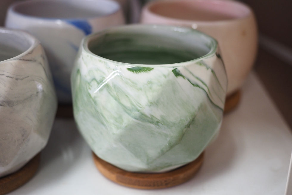 Thumbnail: Marble Grain Pot (Diamond-pattern)