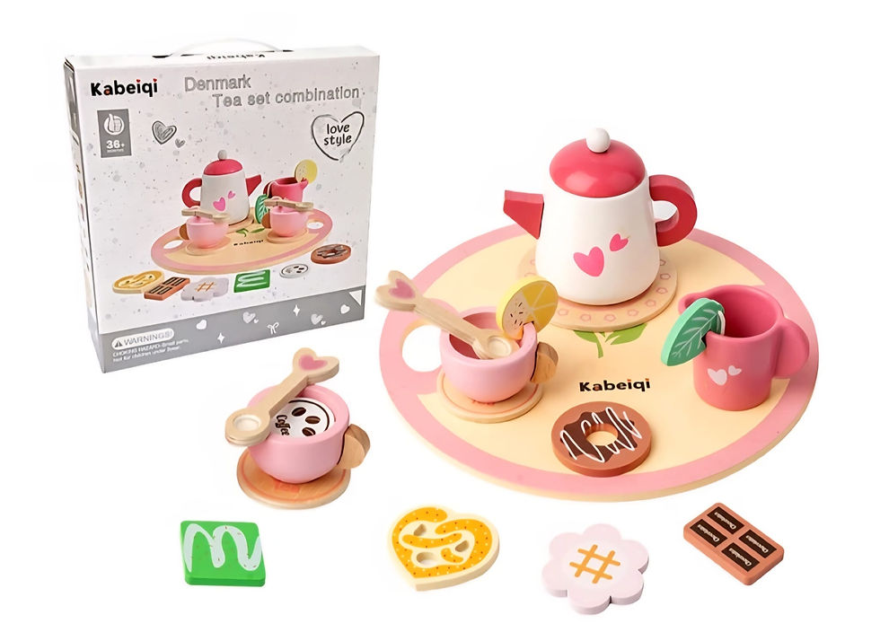Miniatura: ☕ Set de Té de Madera Infantil – Juego de Imitación Didáctico