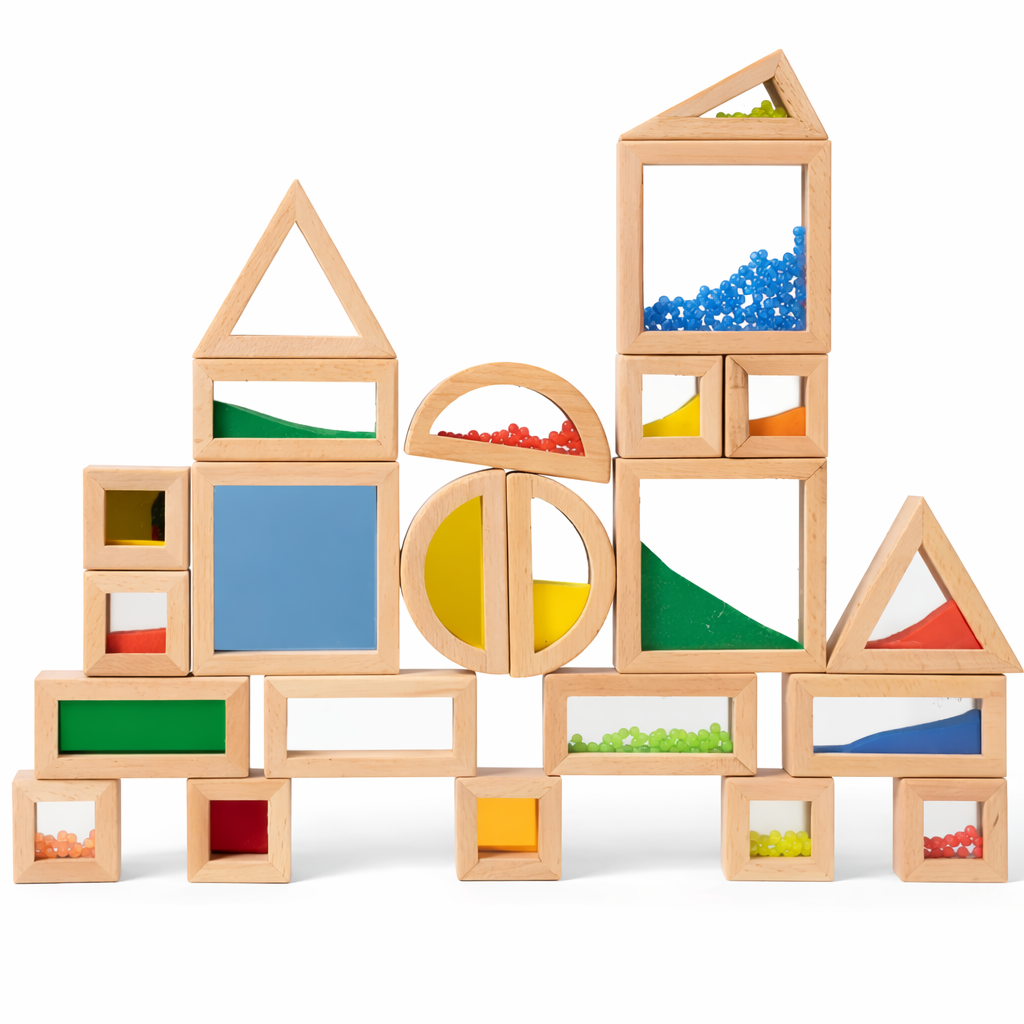 🧩 Juego Sensorial de Construcción – 23 Piezas ✨