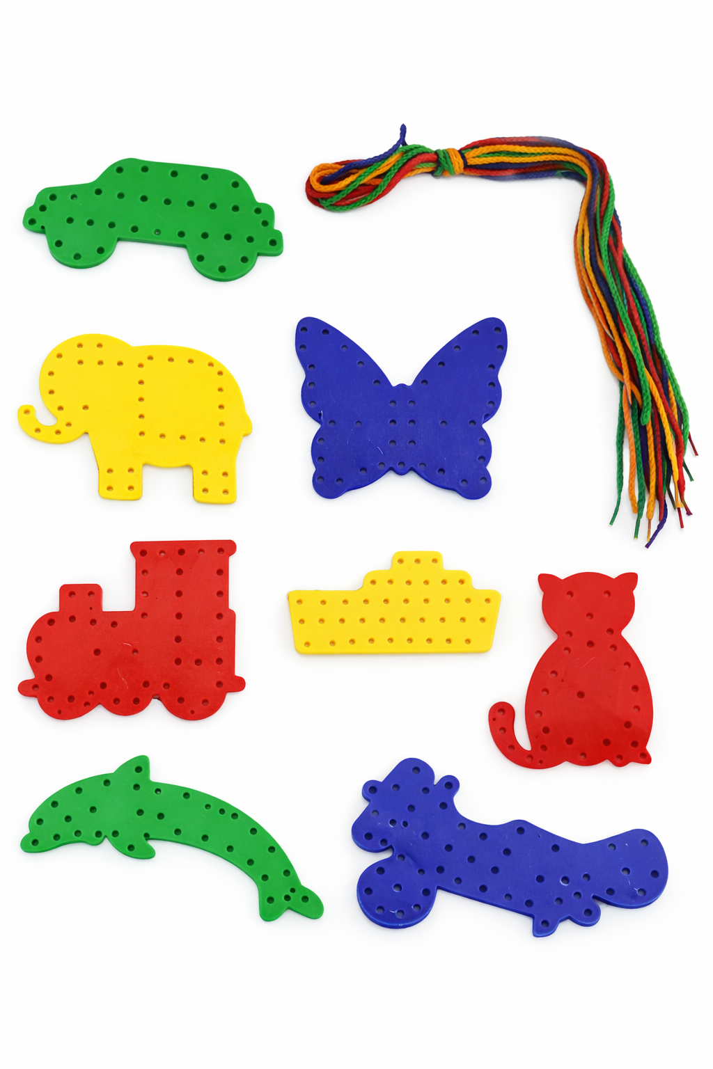🧵 Juego de Enhebrado Didáctico – 48 Piezas