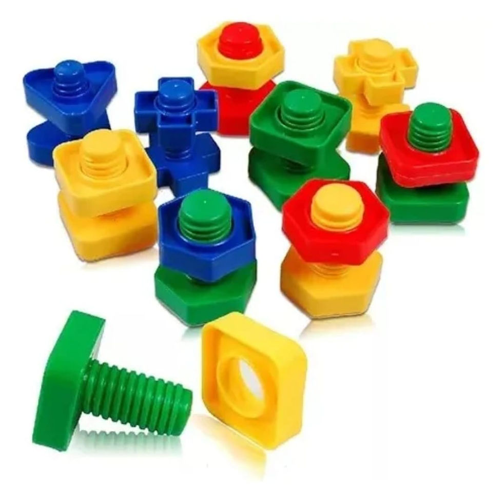 Miniatura: 🧩 Set de Encastre y Enroscado Sensorial 