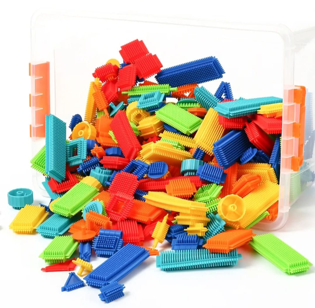 🧩 Bloques Sensoriales de Construcción – Juguete Didáctico e Inclusivo