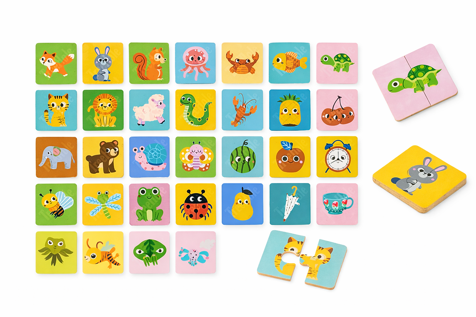 Miniatura: 🧩 Juego de Asociación de Sombras – Rompecabezas de 2 Piezas 