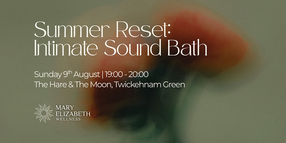 Summer Reset: An Intimate Sound Bath