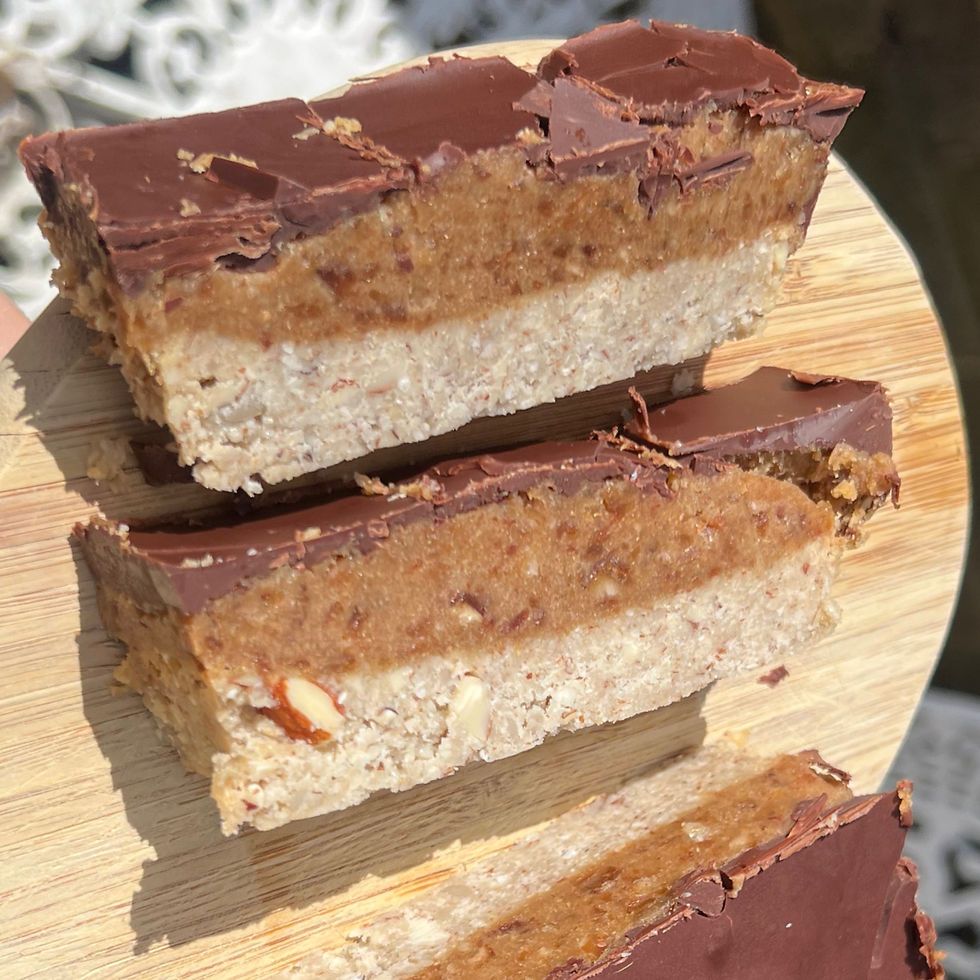Anti Inflammatory Recipe - Millionaire's Shortbread that is gluten, dairy, refined sugar free