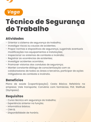 Técnico de Segurança do Trabalho
