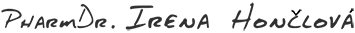Logo PharmDr. Ireny Hončlové, naturopatie a přírodní léčba Praha