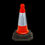 Thumbnail: 500mm 2-Piece Orange Premium Traffic Cone