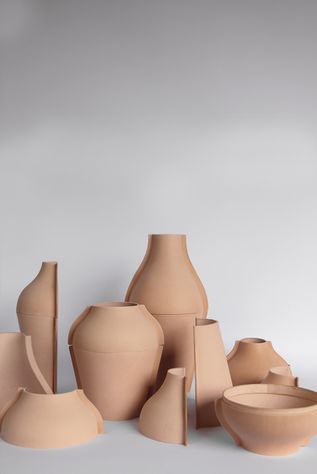 Leather Vases Talia luvaton Industrial design