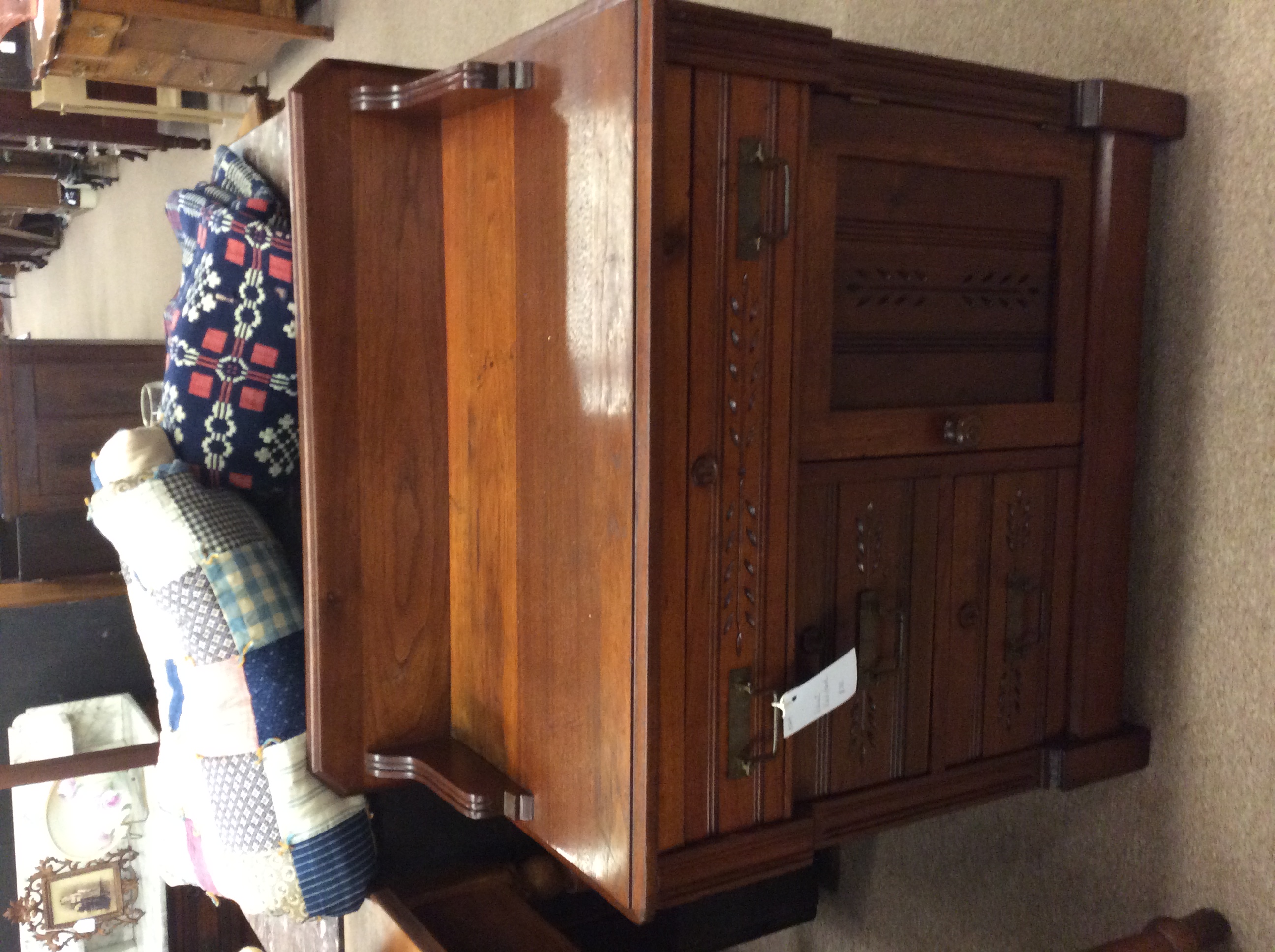 Walnut washstand