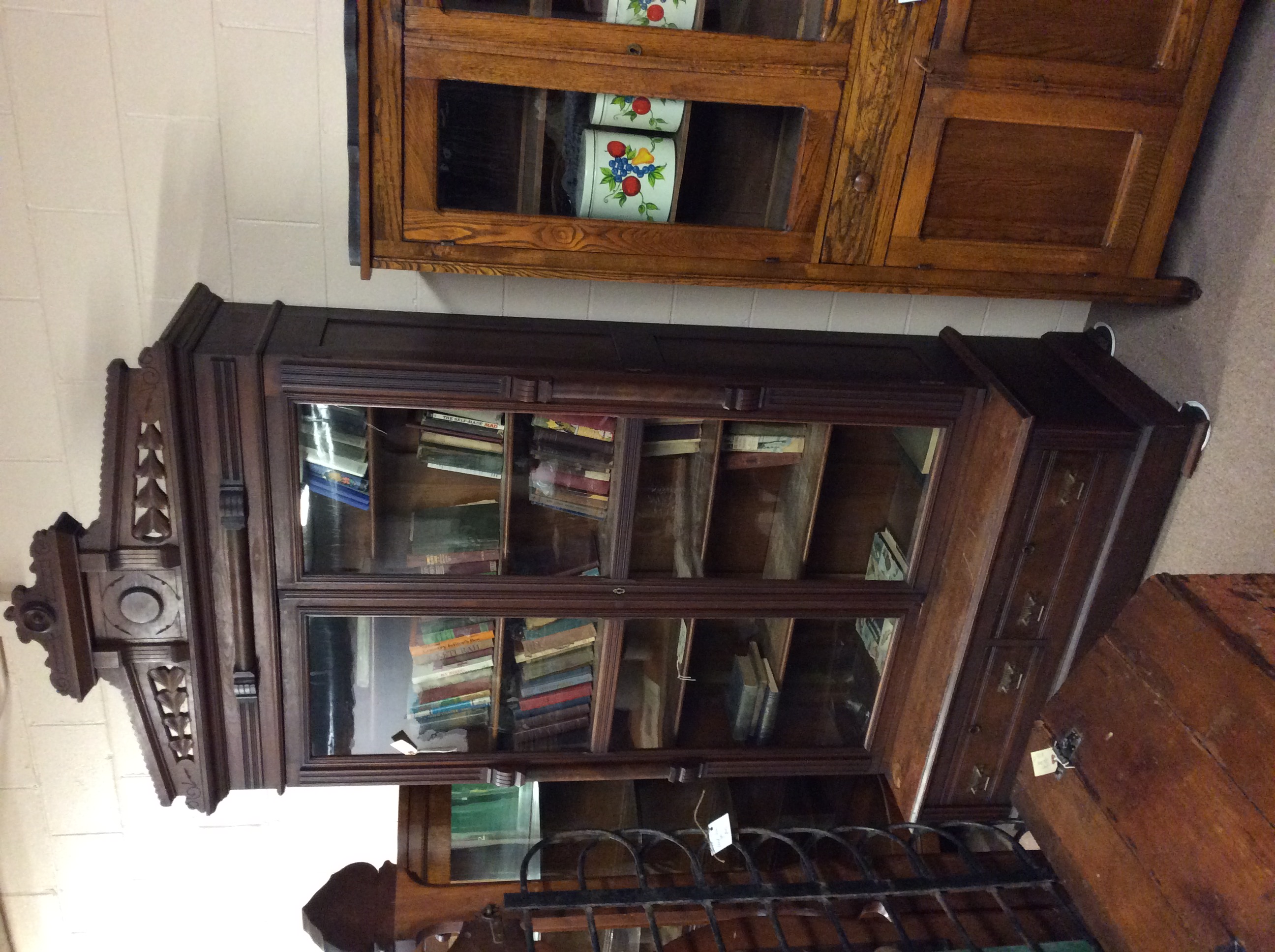 Walnut bookcase