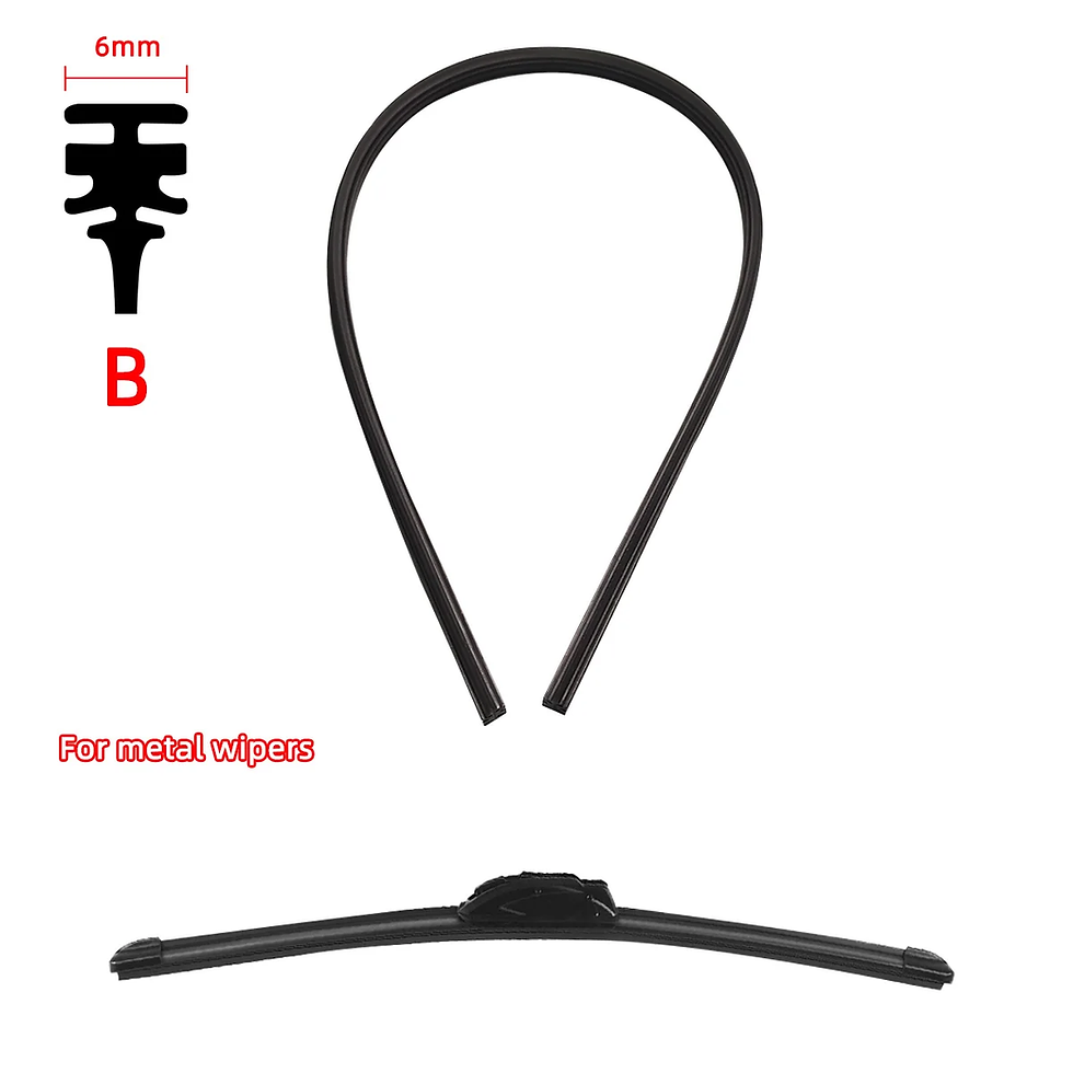 Thumbnail: 1pc Car Windshield Wiper Rubber Strip Replacement Parts Multiple Models To Choos