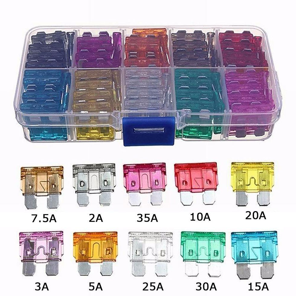 Thumbnail: 50/100pcs Automotive Fuses Fuses Automotive Fuses 2A/3A/5A/7.5A/10A/15A/20A/25A/