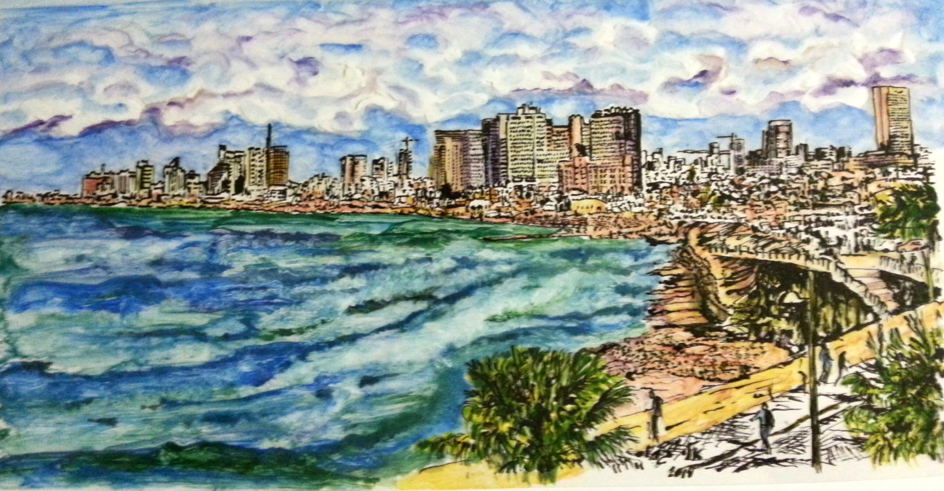 tel aviv - mix media - 24 48
