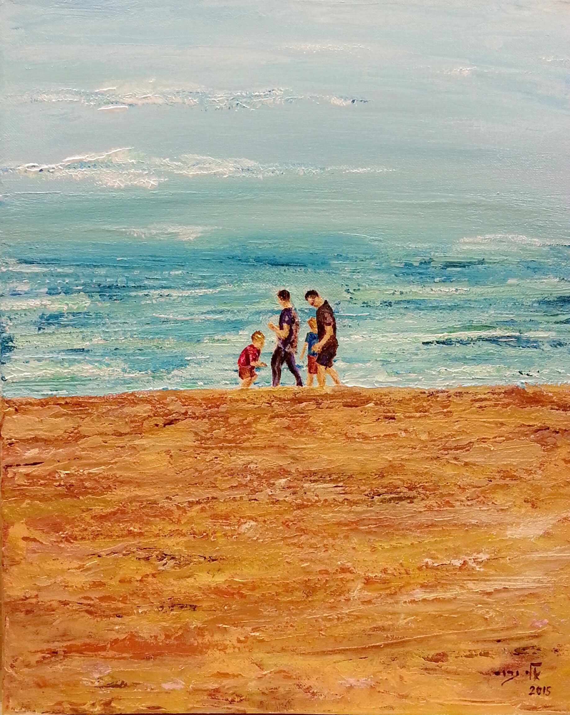 Sydney Manly Beach - Acrylic - 40 50 - 2015