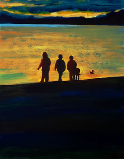 Silhouettes in their own private univers