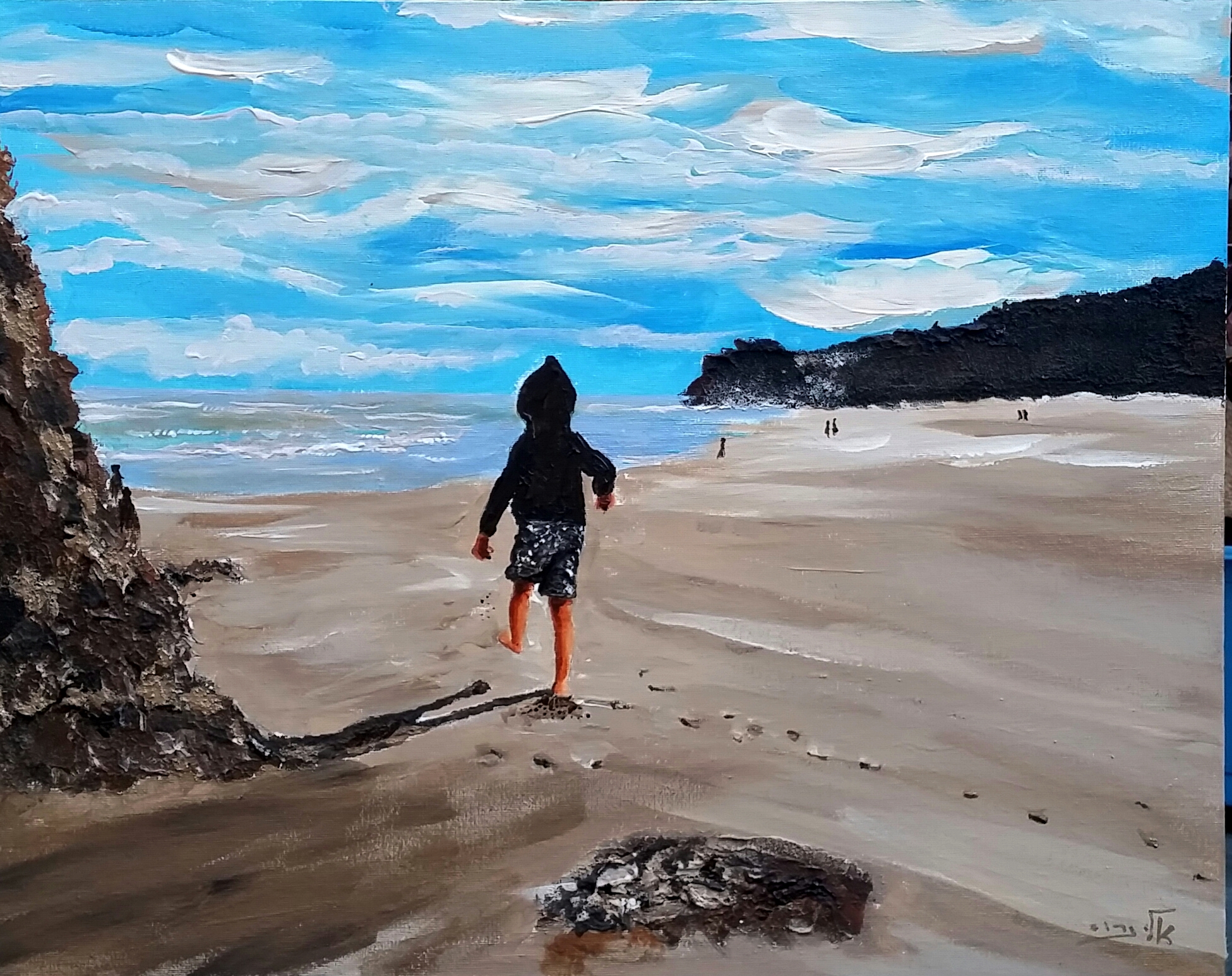 Children have their play on the seashore of worlds. The sea surges up with laughter and pale gleams