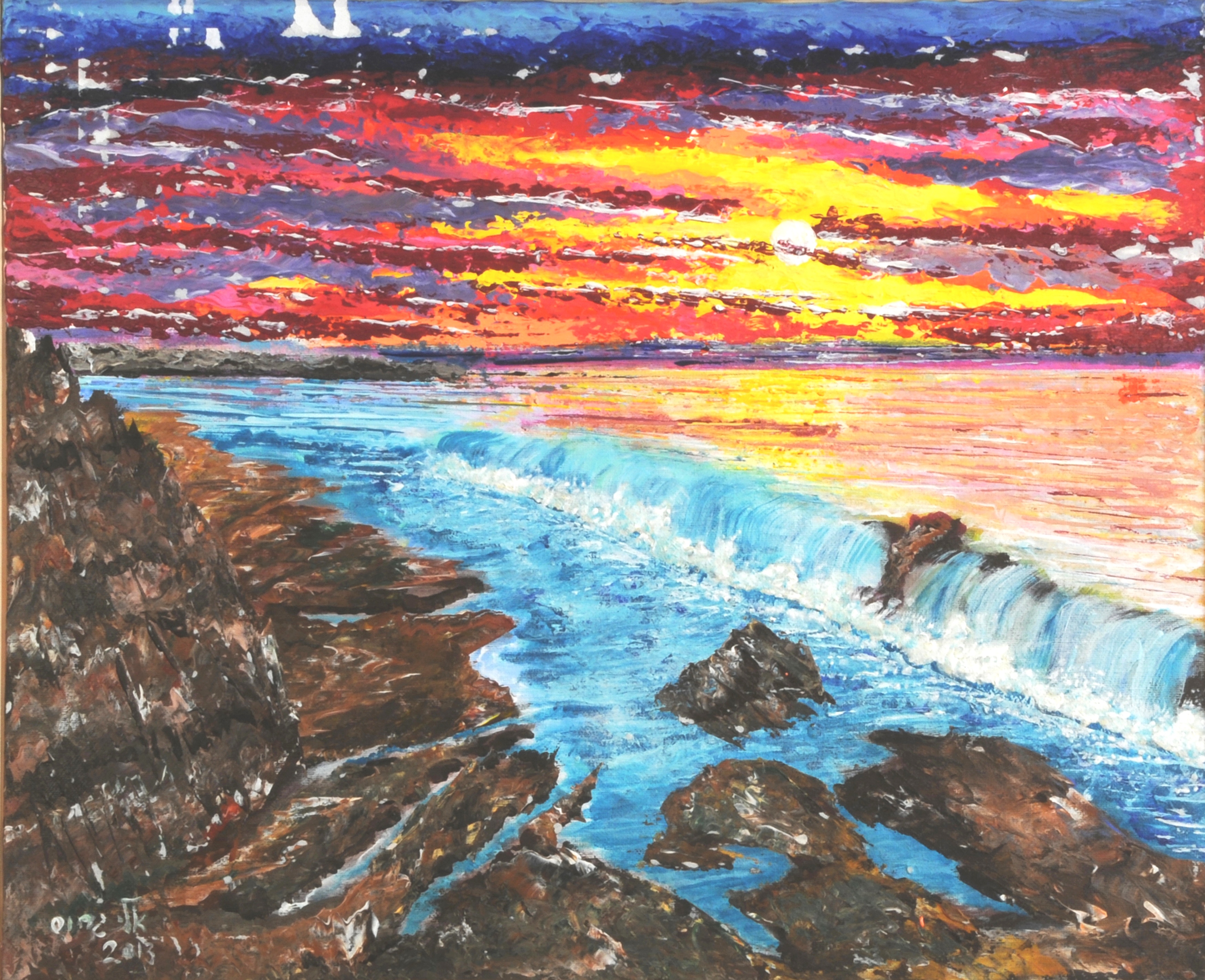 Sunset - Acrylic - 40X50 cm - 2014