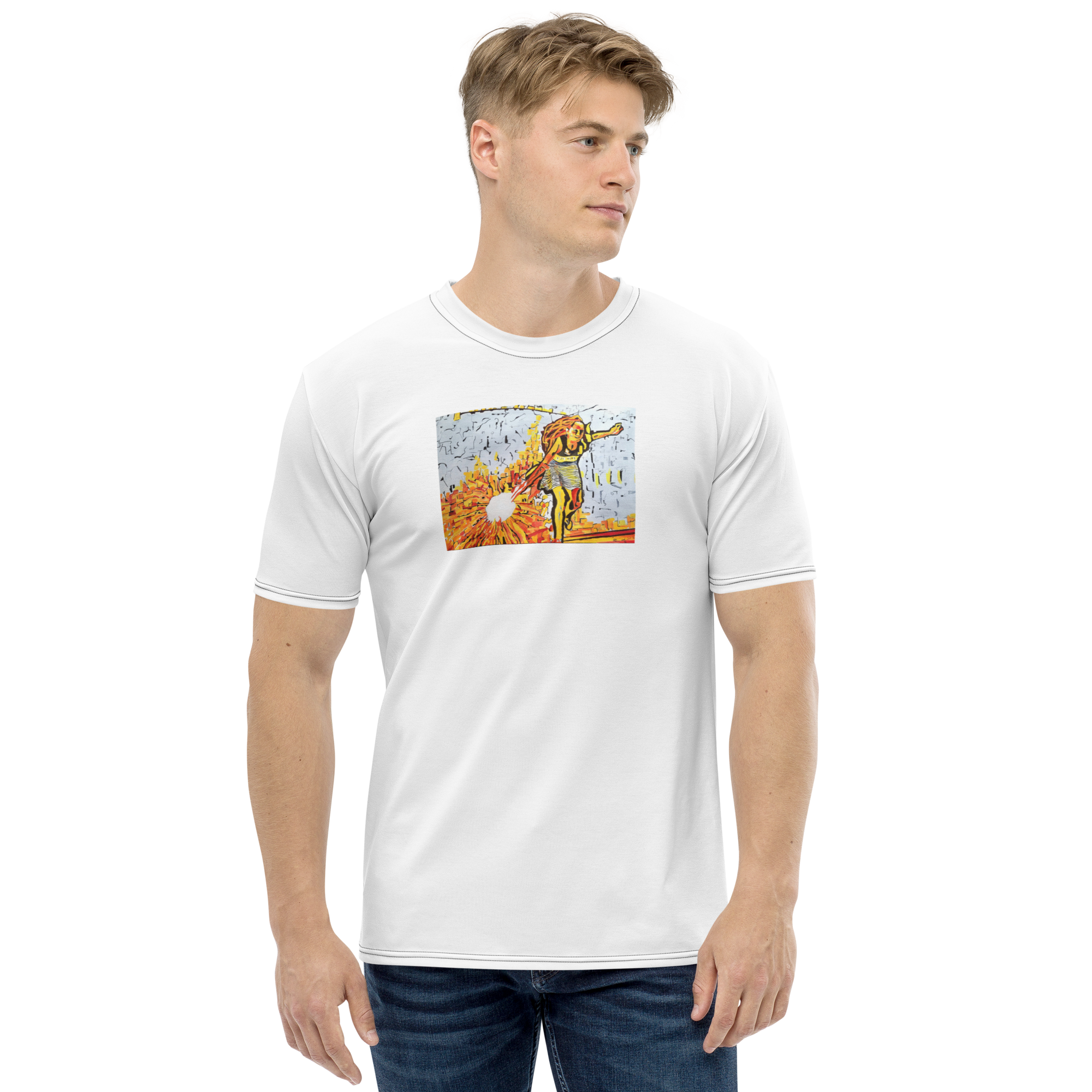 All-Over Print Men's Crew Neck T-Shirt