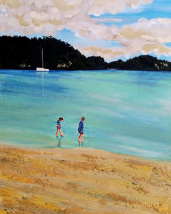 The sea plays with children, and pale gleams the smile of the sea-beach (Rabindranath Tagore)