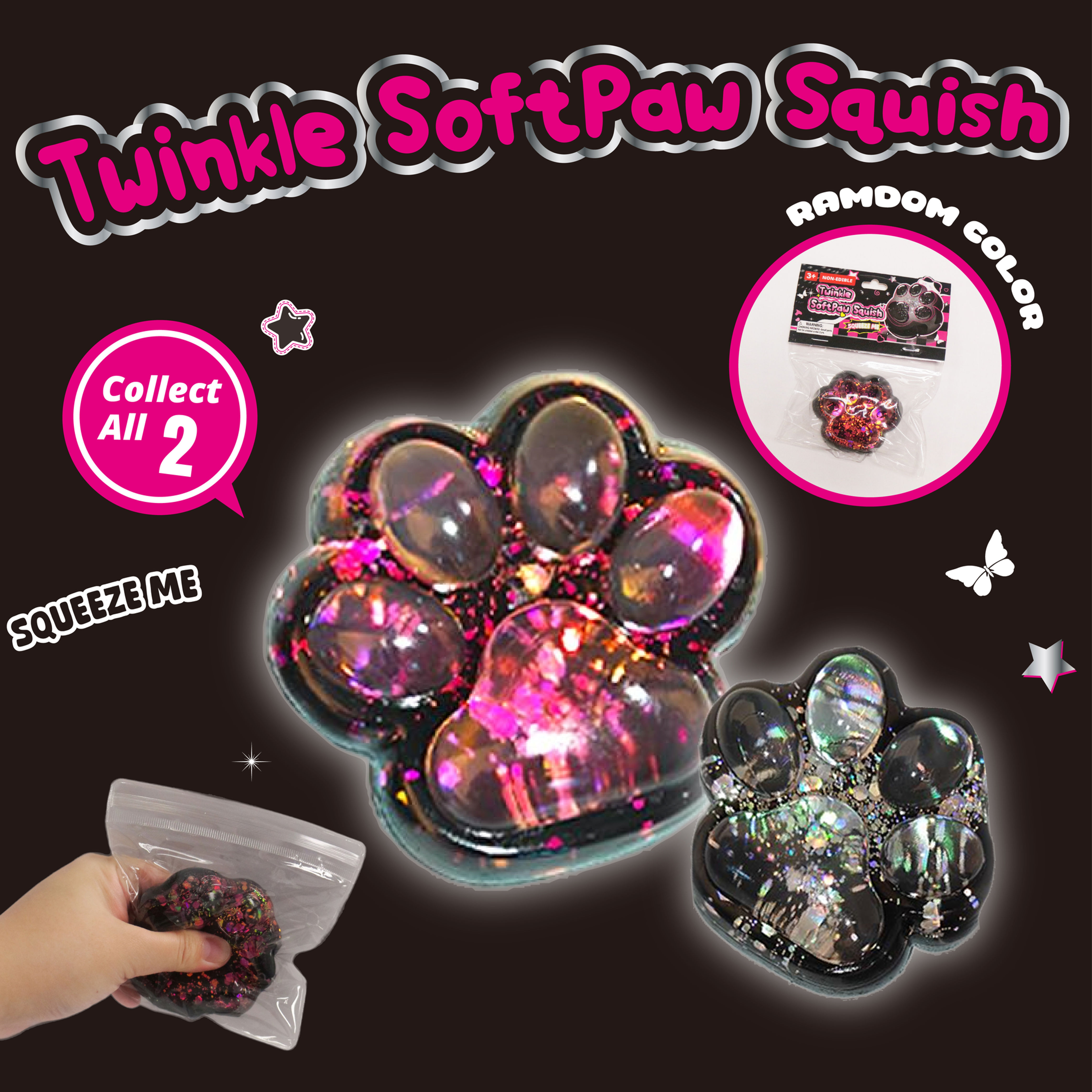 Twinkle SoftPaw Squish w/display