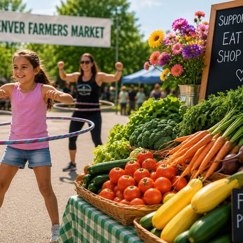 Free Hula Hoop Lessons at the Farmers Market This Thursday!